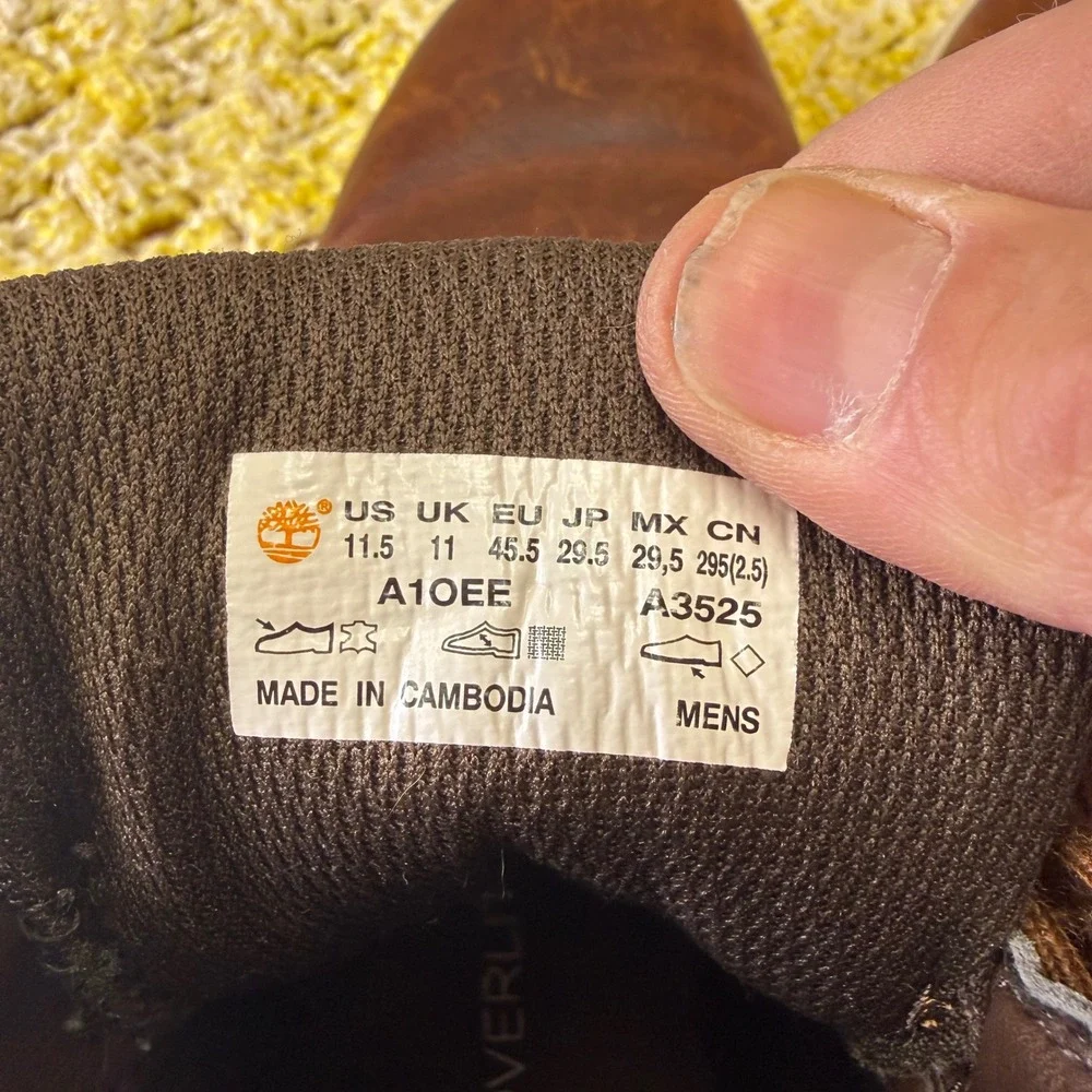 Timberland Killington Chukka Mens 11.5 Brown Leather Boots A10EE SensorFlex